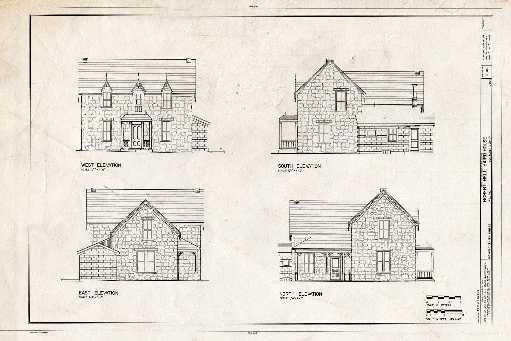 Blueprint HABS Utah,2-Will,1- (Sheet 3 of 3) - Robert Bell Baird House, 195 West Central Street, Willard, Box Elder County, UT