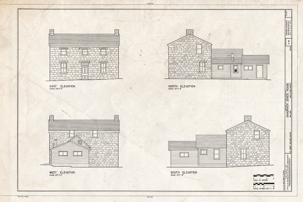 Blueprint HABS Utah,2-Will,3- (Sheet 3 of 3) - Shadrach Jones House, 101 West Second South, Willard, Box Elder County, UT