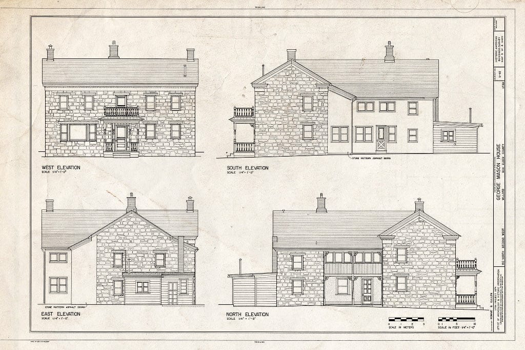 Blueprint HABS Utah,2-Will,4- (Sheet 3 of 3) - George Mason House, 150 North Second West, Willard, Box Elder County, UT