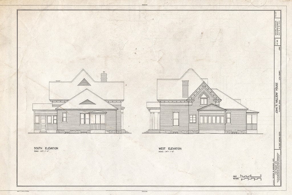 Blueprint HABS Utah,25-Pleas,2- (Sheet 4 of 5) - John R. Halliday House, 90 East Second North, Pleasant Grove, Utah County, UT