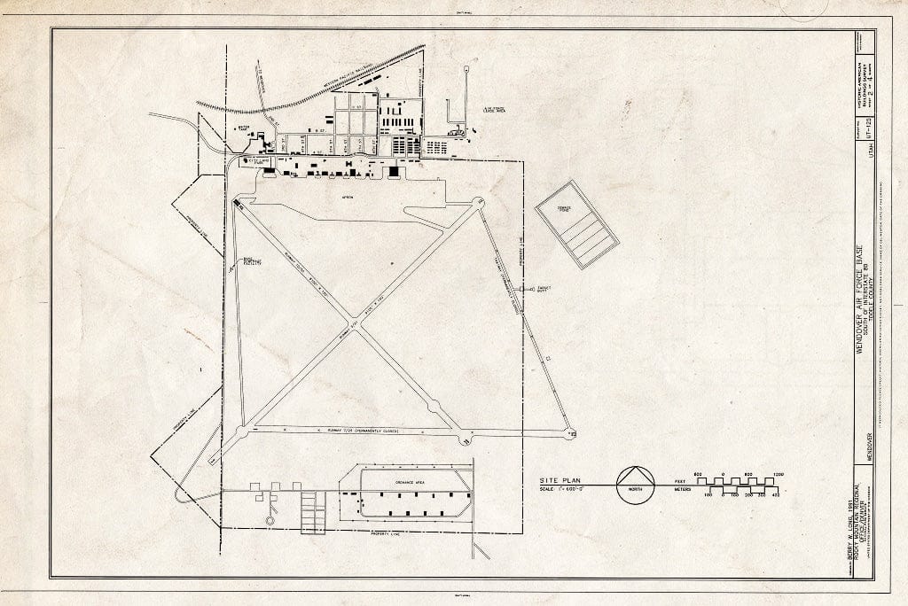 Blueprint HABS Utah,23-Wen,2- (Sheet 2 of 4) - Wendover Air Force Base, South of Interstate 80, Wendover, Tooele County, UT