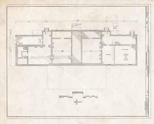 Blueprint HABS VA,7-ARL,1- (Sheet 3 of 23) - Arlington House, Lee Drive, Arlington National Cemetery, Arlington, Arlington County, VA