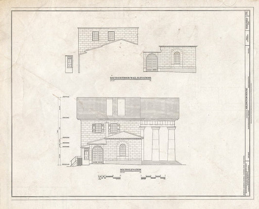 Blueprint HABS VA,7-ARL,1- (Sheet 9 of 23) - Arlington House, Lee Drive, Arlington National Cemetery, Arlington, Arlington County, VA