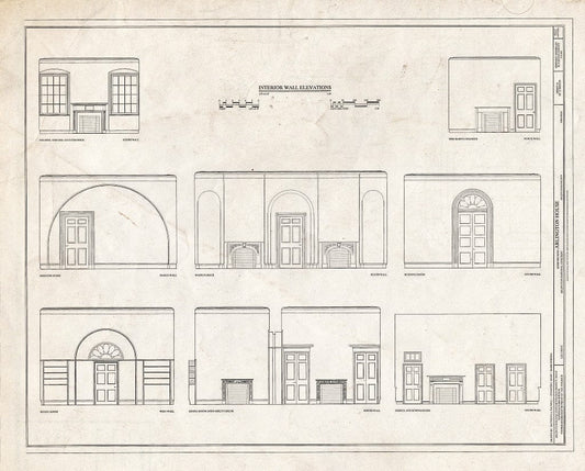 Blueprint HABS VA,7-ARL,1- (Sheet 13 of 23) - Arlington House, Lee Drive, Arlington National Cemetery, Arlington, Arlington County, VA