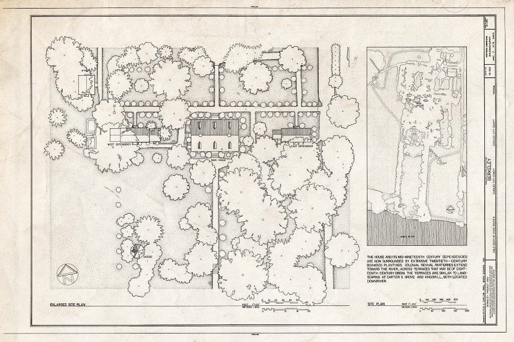 Blueprint HABS VA,19-Charc.V,4- (Sheet 2 of 16) - Berkeley, State Route 5 Vicinity, Charles City, Charles City, VA