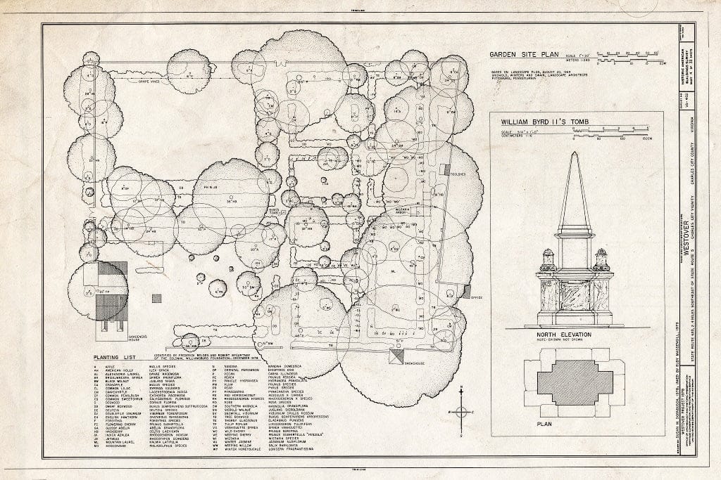 Blueprint HABS VA,19-WEST,1- (Sheet 4 of 33) - Westover, State Route 633, Westover, Charles City, VA
