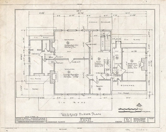 Blueprint 4. Second Floor Plan - Sully, 3650 Historic Sully Way, Chantilly, Fairfax County, VA
