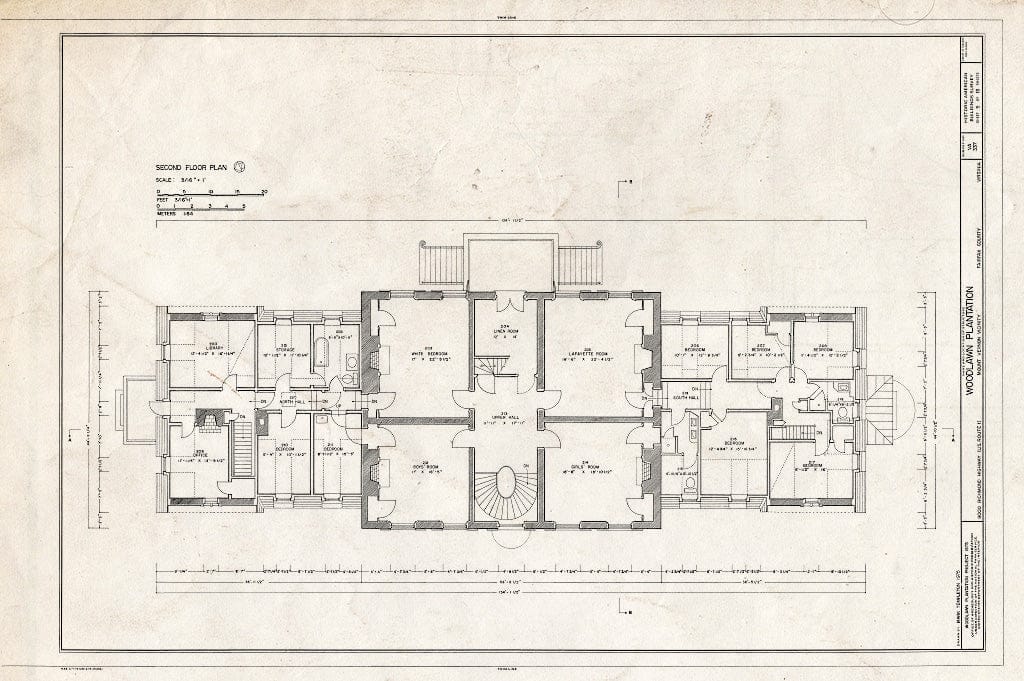 Blueprint HABS VA,30-,3- (Sheet 5 of 13) - Woodlawn, 9000 Richmond Highway, Mount Vernon, Fairfax County, VA
