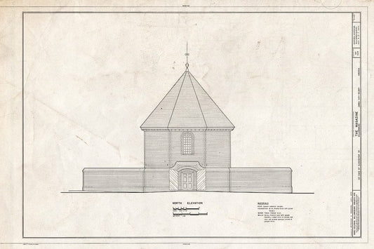 Blueprint HABS VA,48-WIL,58- (Sheet 4 of 7) - Magazine, 103 Duke of Gloucester Street, Williamsburg, Williamsburg, VA
