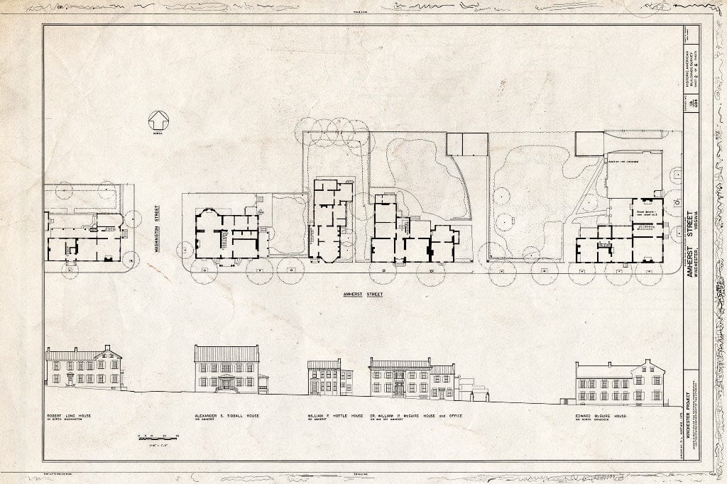 Blueprint HABS VA,35-Win,6- (Sheet 2 of 6) - Amherst Street, Winchester, Winchester, VA
