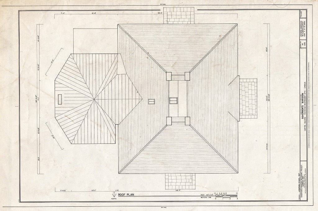 Blueprint HABS VA.44-Rich,8- (Sheet 7 of 16) - Governor's Mansion, Capitol Square, Richmond, Independent City, VA