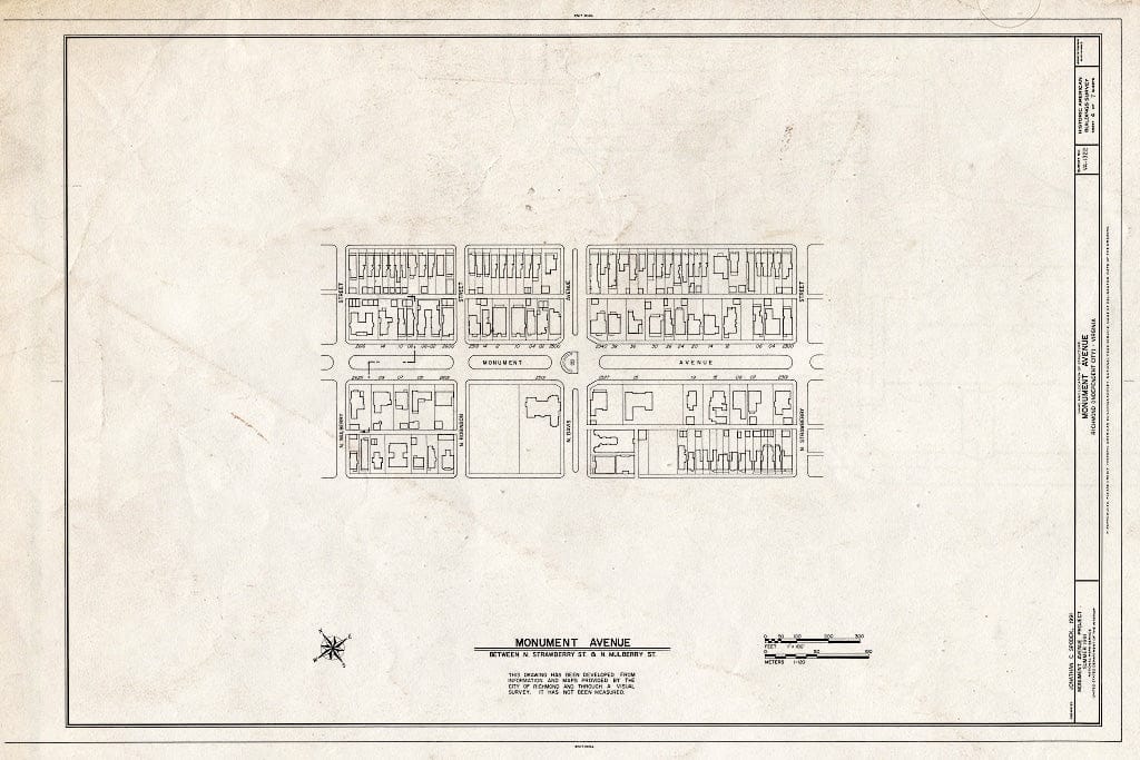 Blueprint HABS VA,44-Rich,148- (Sheet 4 of 7) - Monument Avenue, Richmond, Independent City, VA