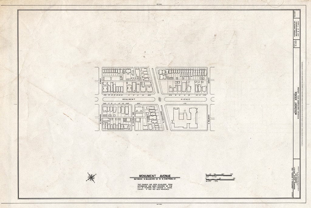 Blueprint HABS VA,44-Rich,148- (Sheet 5 of 7) - Monument Avenue, Richmond, Independent City, VA