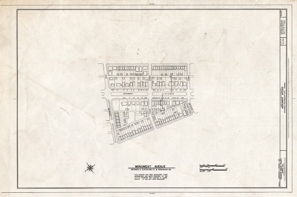 Blueprint HABS VA,44-Rich,148- (Sheet 7 of 7) - Monument Avenue, Richmond, Independent City, VA