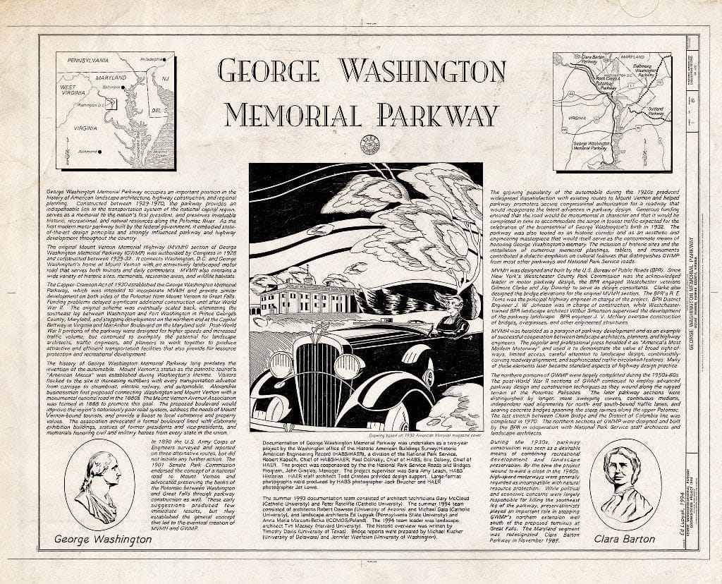 Blueprint HAER VA,30-,8- (Sheet 1 of 21) - George Washington Memorial Parkway, Along Potomac River from McLean to Mount Vernon, VA, Mount Vernon, Fairfax County, VA