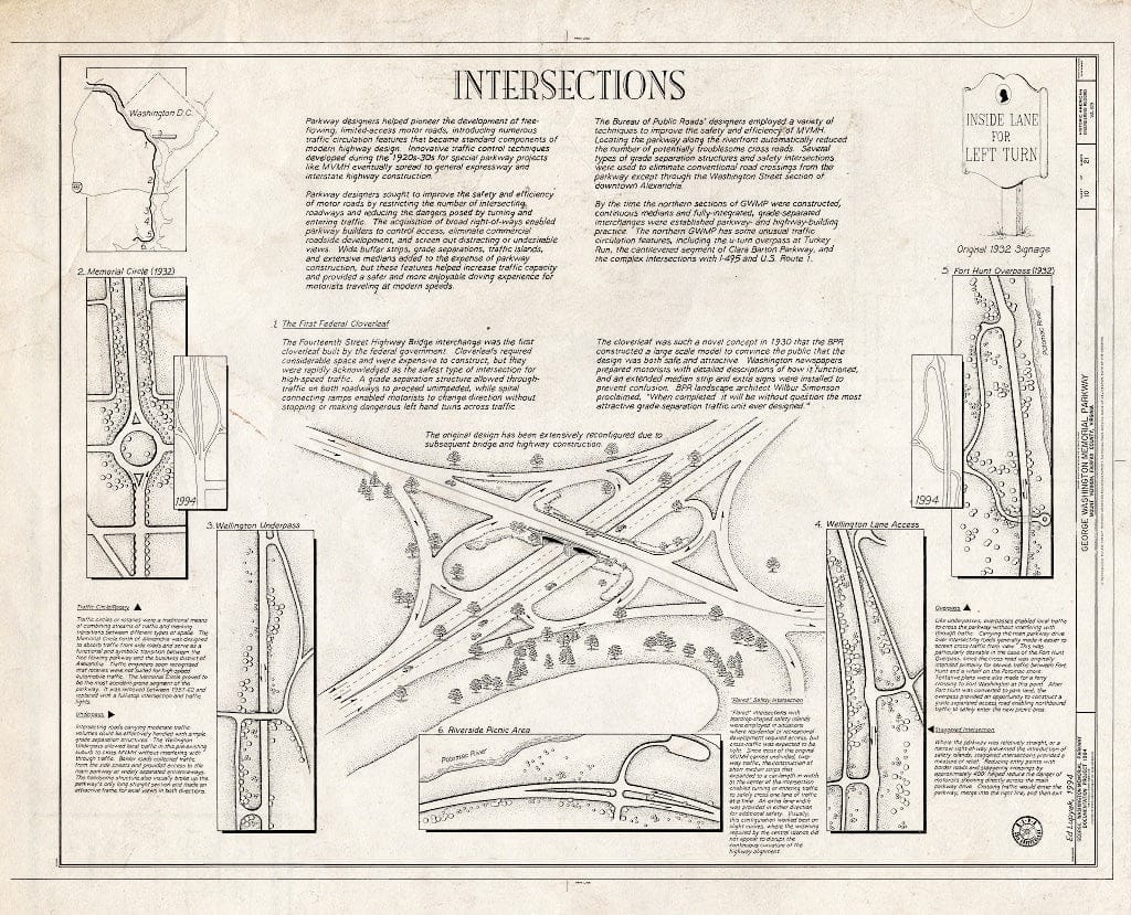 Blueprint HAER VA,30-,8- (Sheet 10 of 21) - George Washington Memorial Parkway, Along Potomac River from McLean to Mount Vernon, VA, Mount Vernon, Fairfax County, VA