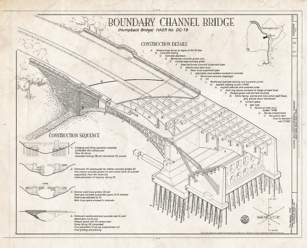 Blueprint HAER VA,30-,8- (Sheet 17 of 21) - George Washington Memorial Parkway, Along Potomac River from McLean to Mount Vernon, VA, Mount Vernon, Fairfax County, VA