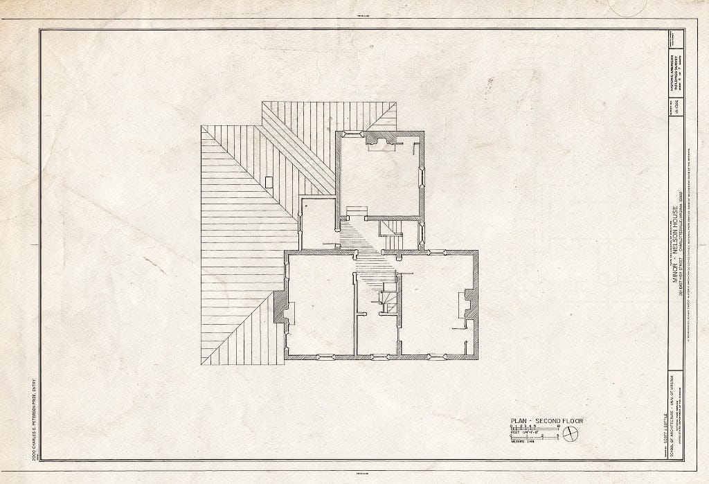 Blueprint HABS VA,2-Char,27- (Sheet 4 of 7) - Minor-Nelson House, 201 East High Street, Charlottesville, Charlottesville, VA