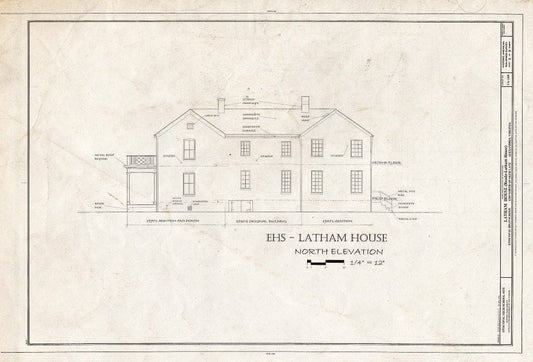 Blueprint HABS VA,7-Alex,183 (Sheet 5 of 8) - Latham House, 1200 North Quaker Lane, Alexandria, Independent City, VA