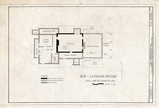 Blueprint HABS VA,7-Alex,183 (Sheet 6 of 8) - Latham House, 1200 North Quaker Lane, Alexandria, Independent City, VA
