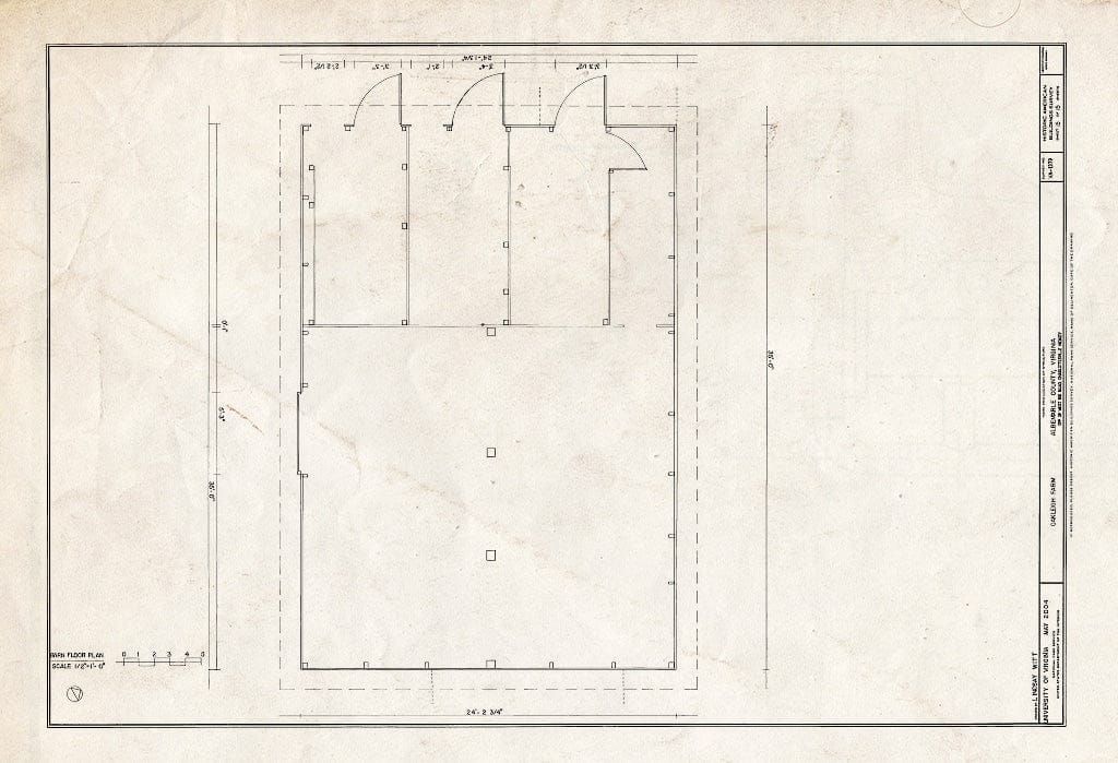 Blueprint HABS VA-1379 (Sheet 15 of 15) - Oakleigh Farm, Off of West Rio Road, Charlottesville, Charlottesville, VA