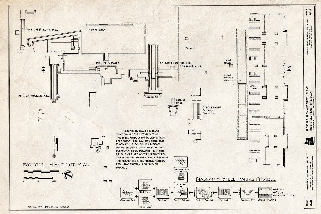 Blueprint HAER WASH,16-Porto.V,1- (Sheet 6 of 14) - Irondale Iron & Steel Plant, Port Townsend, Jefferson County, WA