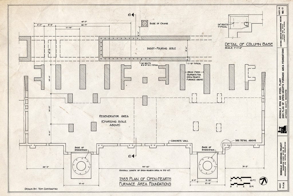 Blueprint HAER WASH,16-Porto.V,1- (Sheet 7 of 14) - Irondale Iron & Steel Plant, Port Townsend, Jefferson County, WA