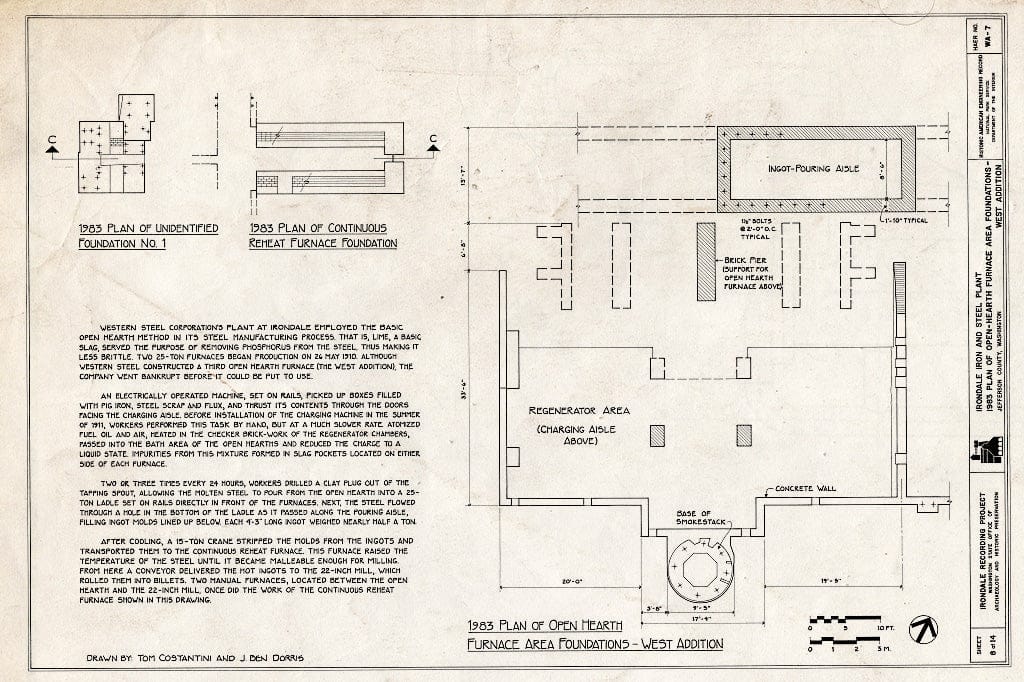 Blueprint HAER WASH,16-Porto.V,1- (Sheet 8 of 14) - Irondale Iron & Steel Plant, Port Townsend, Jefferson County, WA