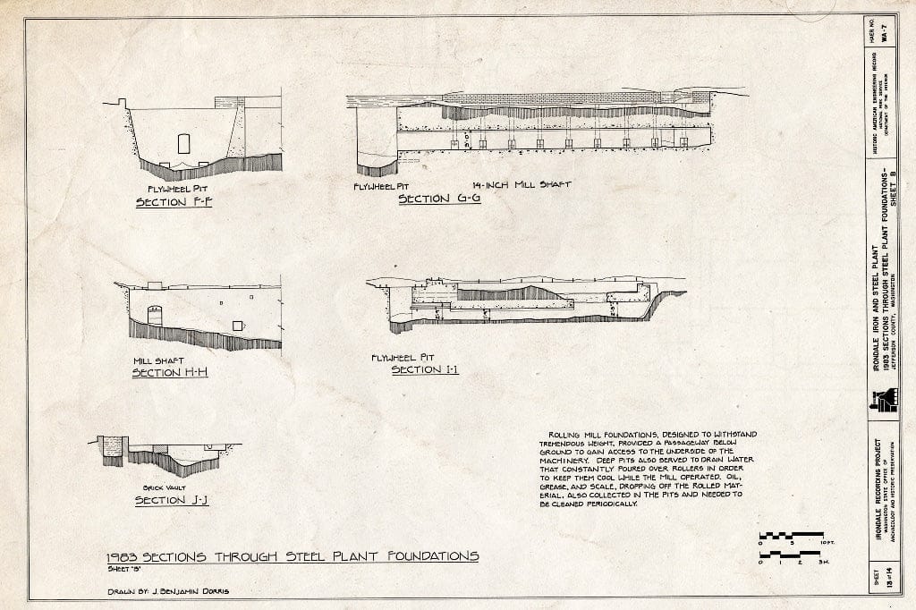 Blueprint HAER WASH,16-Porto.V,1- (Sheet 13 of 14) - Irondale Iron & Steel Plant, Port Townsend, Jefferson County, WA