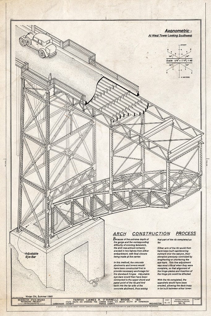 Blueprint HAER WASH,27-CARB.V,1- (Sheet 3 of 3) - Fairfax Bridge, Spanning Carbon River at State Route 165, Carbonado, Pierce County, WA