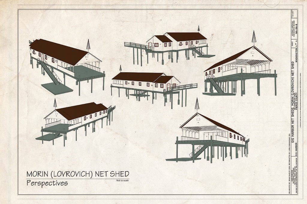 Blueprint Perspectives - Gig Harbor Net Sheds, Morin Net Shed, 3811 Harborview Drive, Gig Harbor, Pierce County, WA