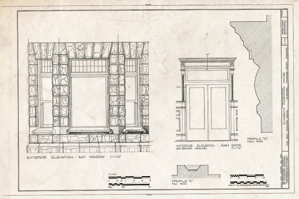 Blueprint HABS WIS,40-MILWA,40- (Sheet 12 of 12) - Elizabeth Plankinton House, 1492 West Wisconsin Avenue, Milwaukee, Milwaukee County, WI