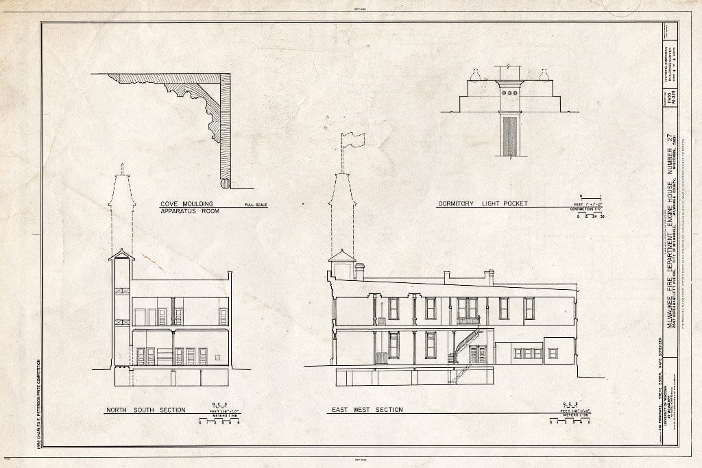 Blueprint HABS WIS,40-MILWA,45- (Sheet 4 of 4) - Milwaukee Fire Department, Engine House Number 27, 2647 North Bartlett Avenue, Milwaukee, Milwaukee County, WI