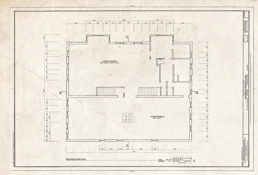 Blueprint HABS WIS,40-MILWA,53- (Sheet 4 of 8) - Frederick Bahr Building, 801-809 South Second Street, Milwaukee, Milwaukee County, WI