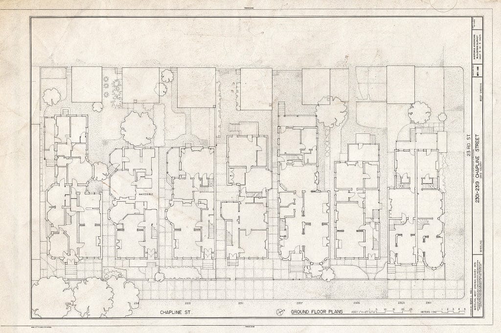 Blueprint HABS WVA,35-Wheel,9- (Sheet 3 of 3) - Chapline Street Row Historic District, 2301-2319 Chapline Street, Wheeling, Ohio County, WV