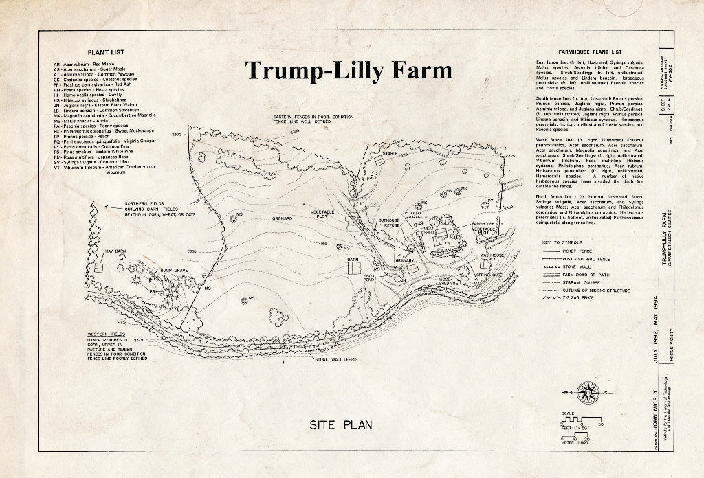 Blueprint HABS WVA,45-HINT.V,1- (Sheet 2 of 14) - Trump-Lilly Farm, Hinton, Summers County, WV