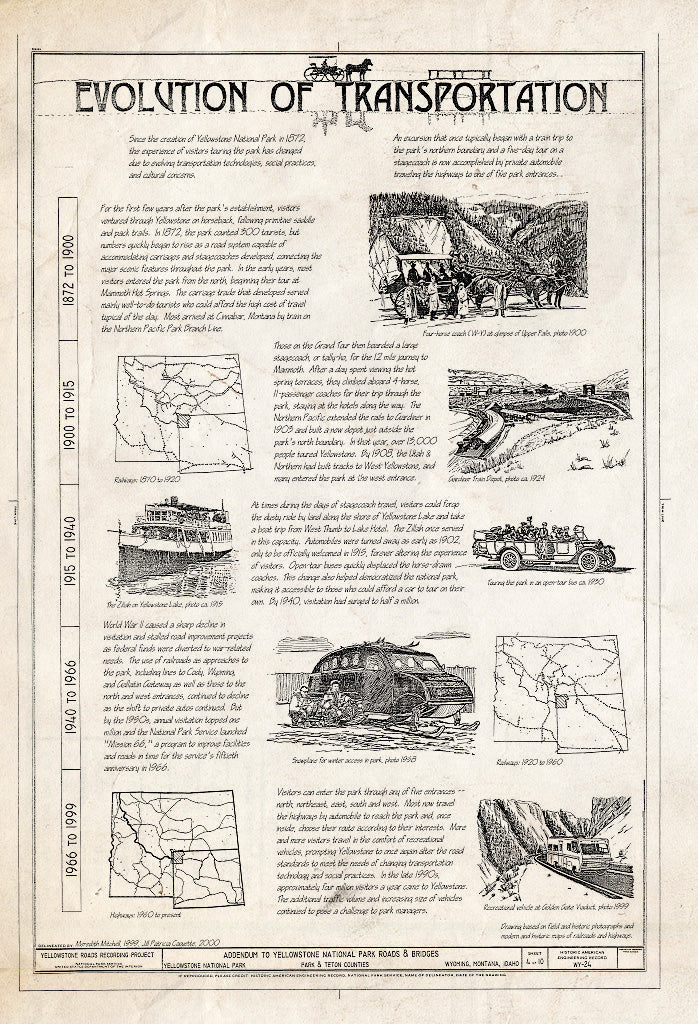Blueprint HAER WYO,20-YELNAP,9- (Sheet 4 of 11) - Yellowstone Roads & Bridges, Lake, Teton County, WY