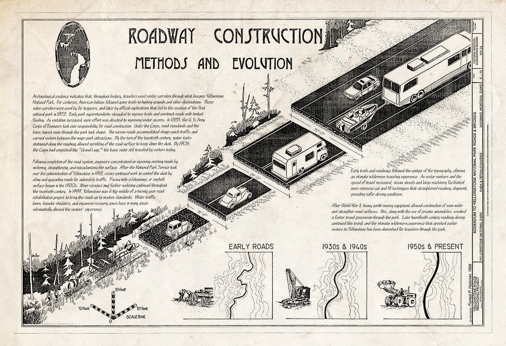 Blueprint HAER WYO,20-YELNAP,9- (Sheet 5 of 11) - Yellowstone Roads & Bridges, Lake, Teton County, WY