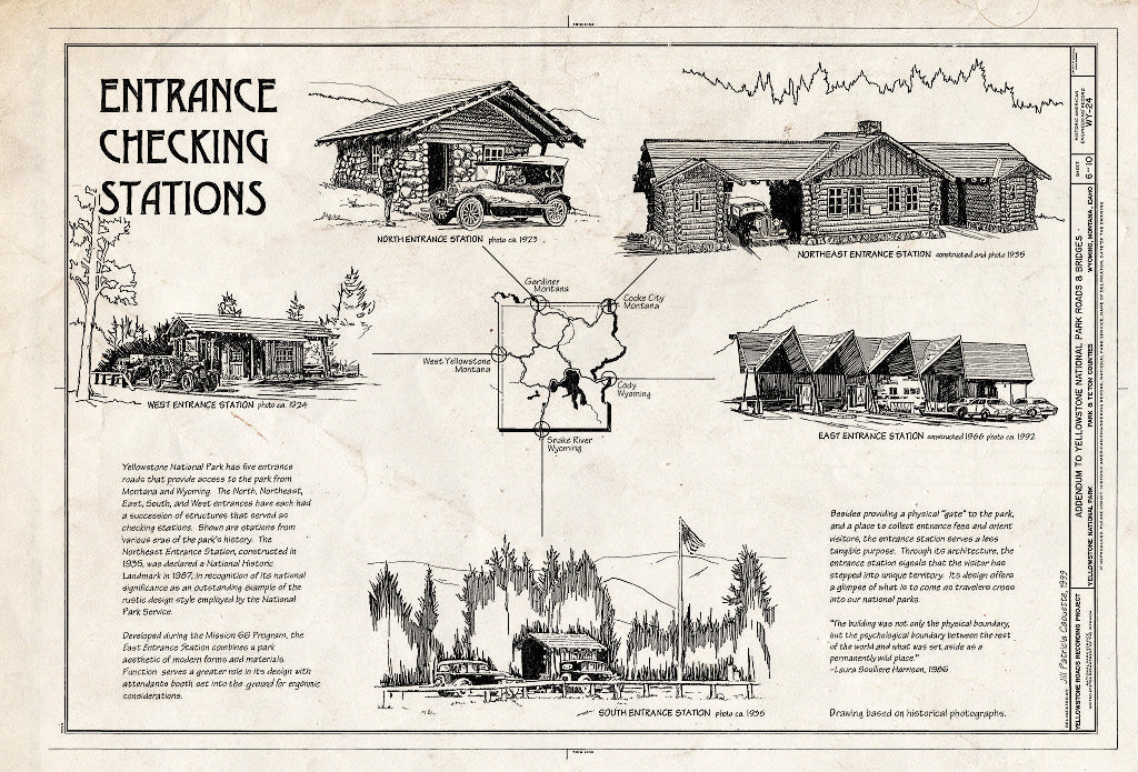 Blueprint HAER WYO,20-YELNAP,9- (Sheet 6 of 11) - Yellowstone Roads & Bridges, Lake, Teton County, WY