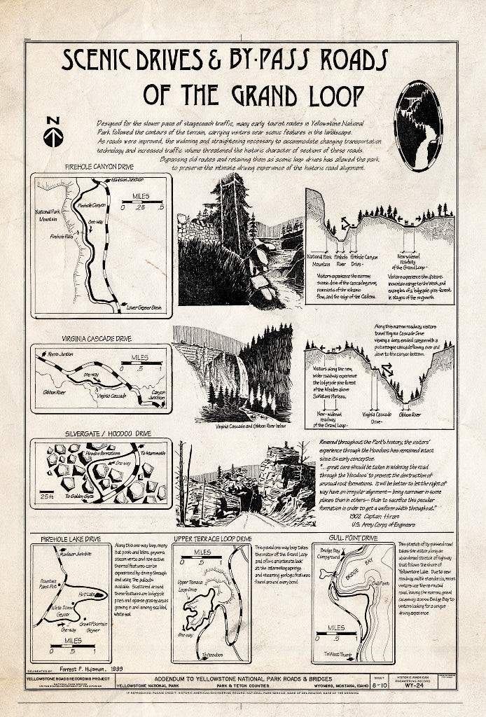Blueprint HAER WYO,20-YELNAP,9- (Sheet 8 of 11) - Yellowstone Roads & Bridges, Lake, Teton County, WY