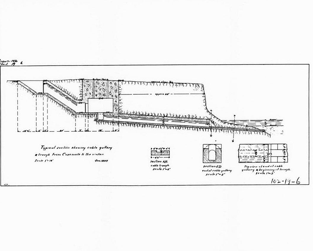 Historic Photo : Fort Rosecrans, Mining Casemate, Point Loma, San Diego, San Diego County, CA 5 Photograph