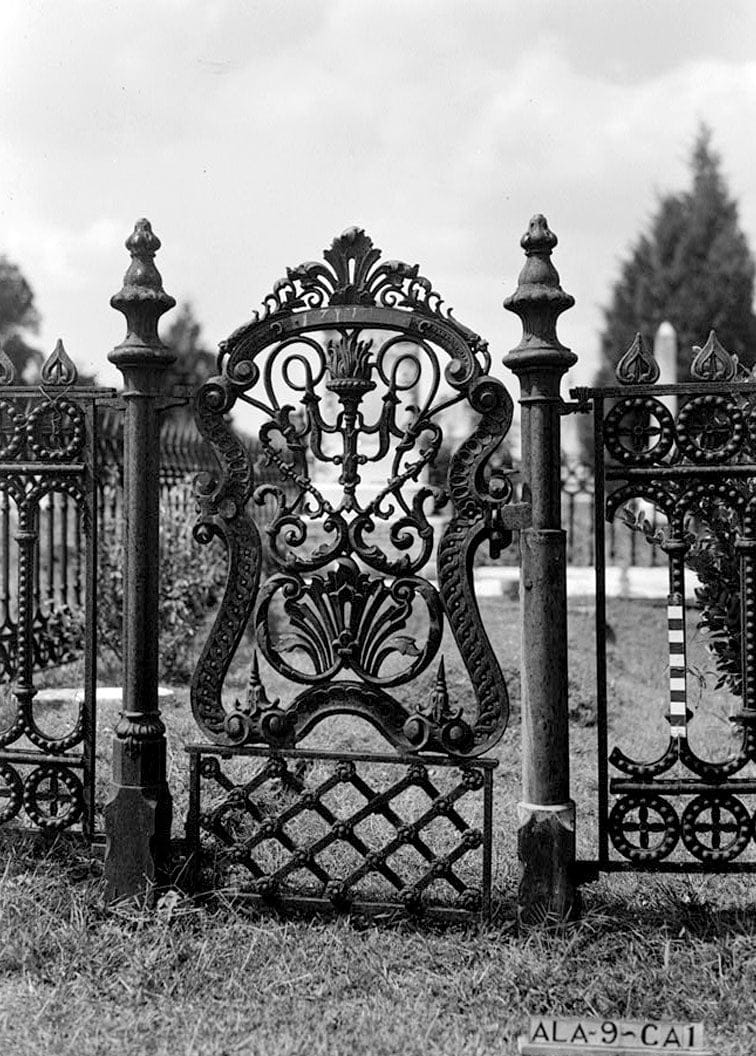 Historic Photo : Magnolia Cemetery (Ironwork), Virginia Street, Mobile, Mobile County, AL 8 Photograph