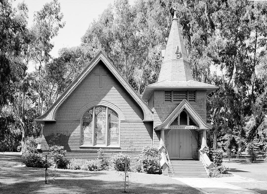 Historic Photo : Mare Island Naval Shipyard, St. Peter's Chapel, Walnut Street & Cedar Parkway, Vallejo, Solano County, CA 1 Photograph