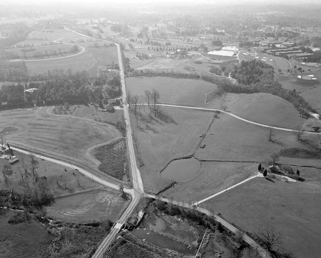 Historic Photo : Winterthur Farms, Intersection State Routes 92 & 100, Intersection State Routes 92 & 100, Winterthur, New Castle County, DE 8 Photograph