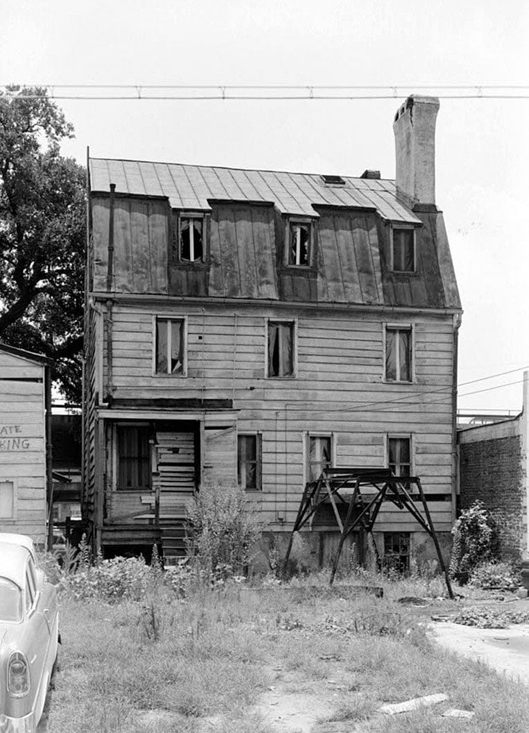 Historic Photo : Hampton Lillibridge House, No. 1, 507 East Julian Street (moved from 310 East Bryan Street), Savannah, Chatham County, GA 1 Photograph