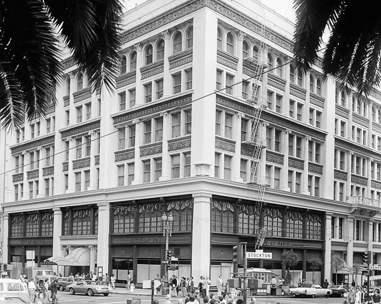 Historic Photo : City of Paris Dry Goods Company, Geary & Stockton Streets, San Francisco, San Francisco County, CA 2 Photograph