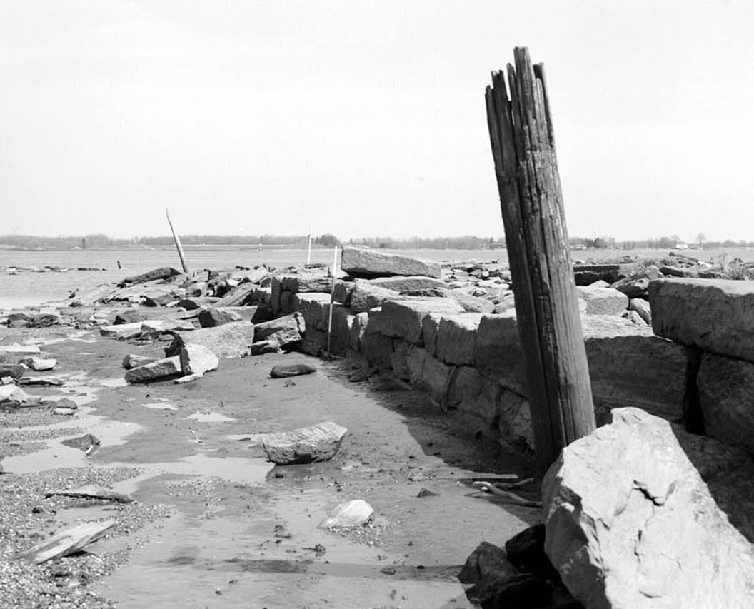 Historic Photo : Fort Delaware, Sea Wall, Pea Patch Island, Delaware City, New Castle County, DE 12 Photograph