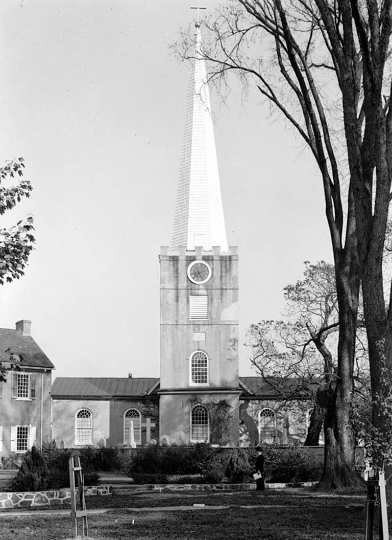 Historic Photo : Immanuel Church (Episcopal), The Green, New Castle, New Castle County, DE 2 Photograph
