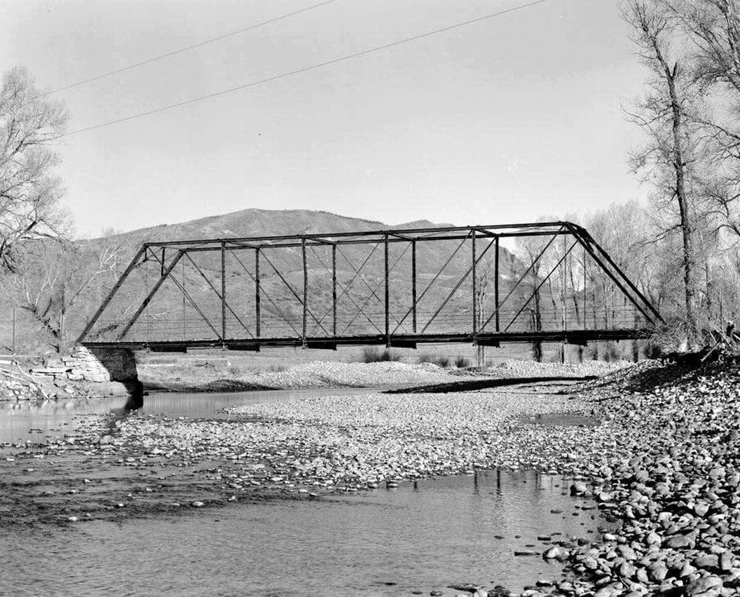 Historic Photo : Four Mile Bridge, Spanning Elk River on County Road 42, Steamboat Springs, Routt County, CO 2 Photograph