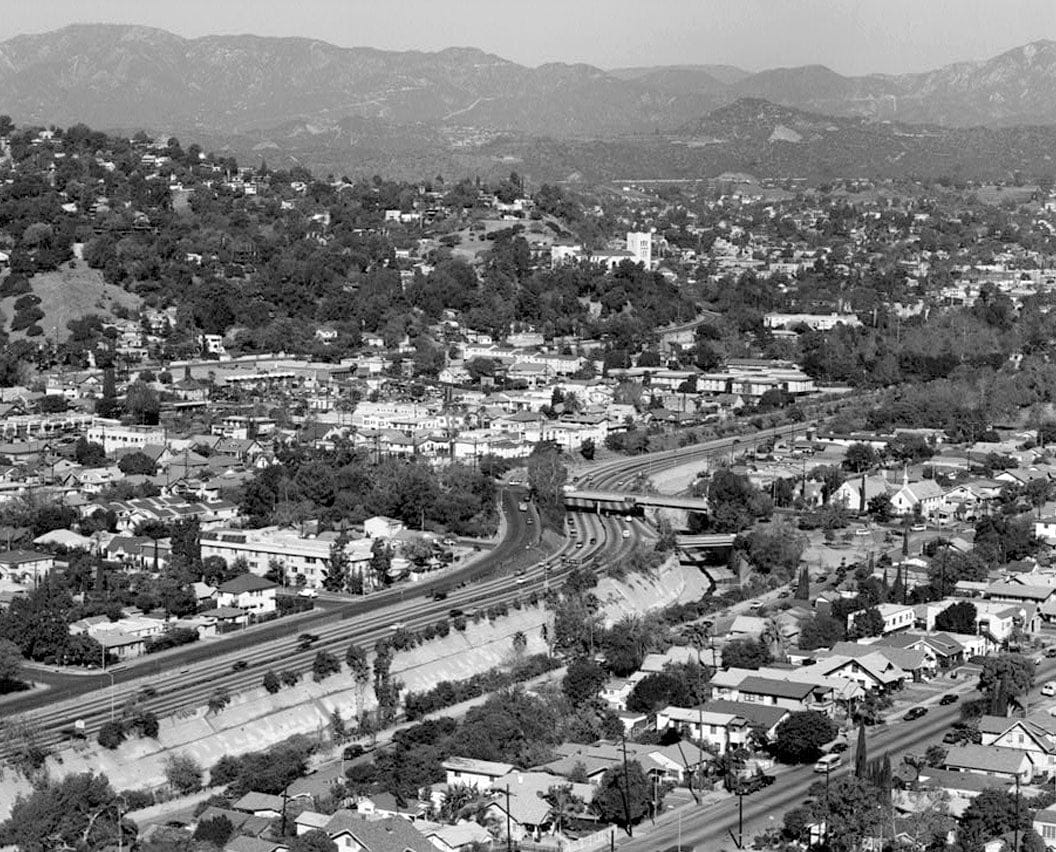Historic Photo : Arroyo Seco Parkway, Los Angeles to Pasadena, Los Angeles, Los Angeles County, CA 9 Photograph
